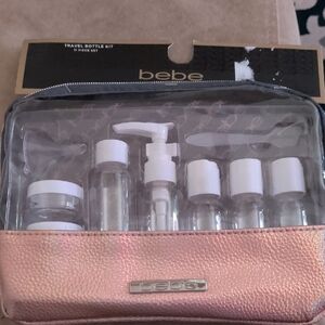Bebe Travel Bottle Kit with Rose Gold Case